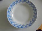 6 brocante bordjes Boch Albert blauw wit, Antiek en Kunst, Ophalen of Verzenden