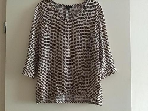 Zilch shirt blouse top maat 40 (geen XL) bruin beige, Kleding | Dames, Blouses en Tunieken, Zo goed als nieuw, Maat 38/40 (M)