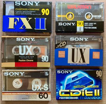 NOS Sony UX UX-S Walkman FXII CDitII 60 90 cassettebandjes beschikbaar voor biedingen