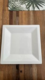 Vierkant witte schaal bord Intermezzo, Gebruikt, Keramiek, Ophalen of Verzenden, Schaal of Schalen