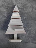 Houten kerstboom, wit, tafelmodel 50 x 25 x12 cm., Diversen, Ophalen