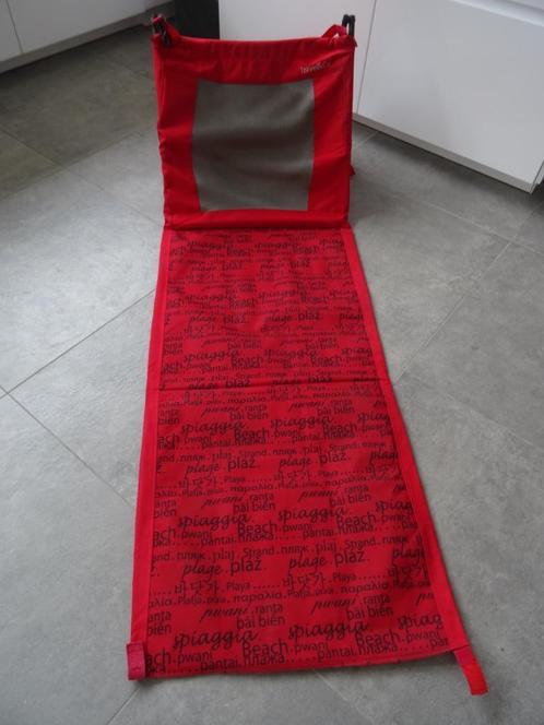 Strandmat met rugleuning strandstoel ligbed strand stoel, Caravans en Kamperen, Kampeermeubelen, Zo goed als nieuw, Overige, Ophalen of Verzenden