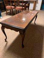 Te koop Queen Ann salontafel met glazen plaat, Ophalen