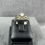 Gouden Ring | 18k* | 3,7g | witgoud+briljant |16,5| 309609, Sieraden, Tassen en Uiterlijk, Gebruikt, Ophalen of Verzenden, 17 tot 18
