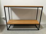 Console / sidetable eiken staal, Huis en Inrichting, Tafels | Sidetables, Ophalen, Gebruikt, 100 tot 150 cm, Industriel