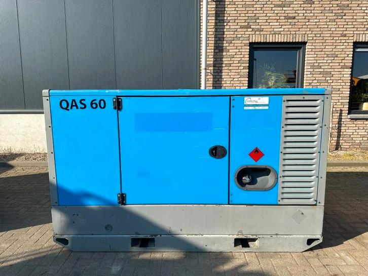 Atlas-Copco QAS 60 Perkins Stamford 60 kVA Silent Rental gen, Zakelijke goederen, Machines en Bouw | Aggregaten, Ophalen of Verzenden