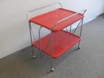 serveerwagen trolley rood inklapbaar, Kunststof, Gebruikt, Verzenden, 60 cm of meer
