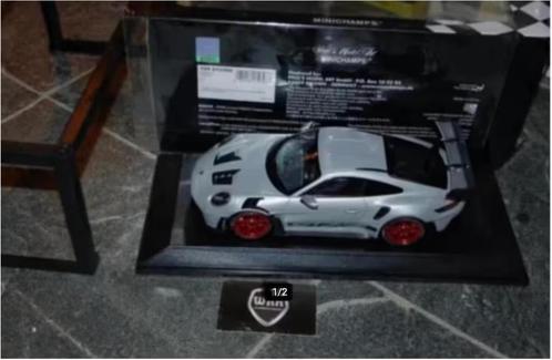 1:18 PORSCHE 911 GT3 RS silver red wheels Minichamps WRH, Hobby en Vrije tijd, Modelauto's | 1:18, Zo goed als nieuw, Auto, MiniChamps