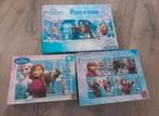 3 frozen puzzels, Ophalen of Verzenden, Meer dan 50 stukjes, Zo goed als nieuw