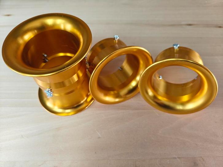 Luchtkelken goud ø55mm - set van 4, Motoren, Onderdelen | Overige, Nieuw, Ophalen of Verzenden