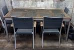 Triniti tuintafel met 4 stoelen, Ophalen, 4 zitplaatsen, Gebruikt, Hardhout
