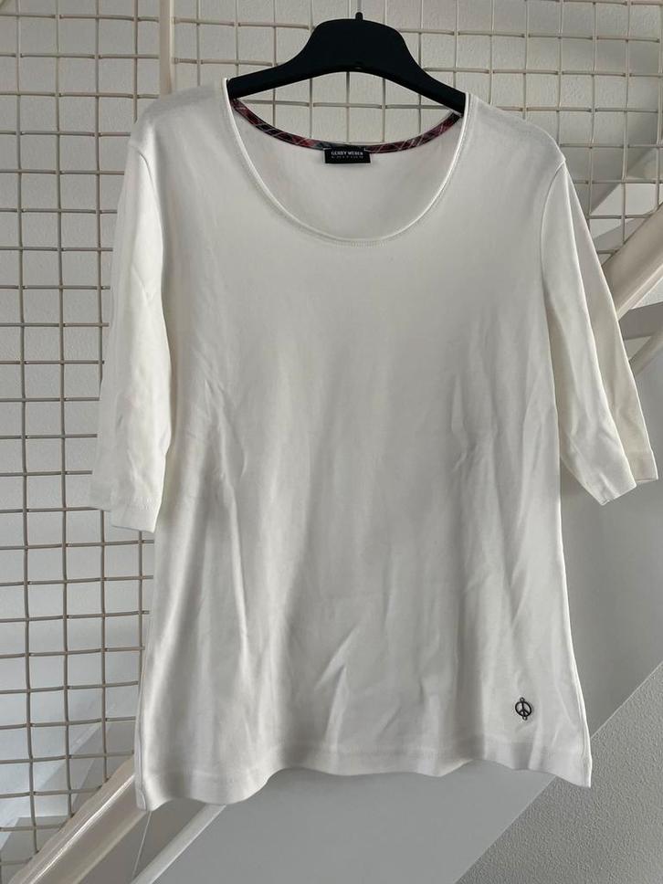 Gerry Weber T-shirt off white maat 38 nieuw, Kleding | Dames, Blouses en Tunieken, Zo goed als nieuw, Maat 38/40 (M), Beige, Ophalen of Verzenden
