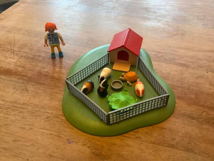 Cavia set met poppetje en schildpad. Playmobil., Kinderen en Baby's, Speelgoed | Playmobil, Zo goed als nieuw, Ophalen