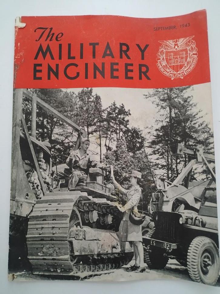 US Military engineer magazine - Sept. 1943, Verzamelen, Militaria | Tweede Wereldoorlog, Landmacht, Boek of Tijdschrift, Amerika