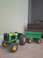 Vintage Tonka tractor met aanhanger., Verzamelen, Ophalen of Verzenden, Gebruikt