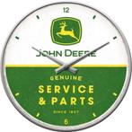 John Deere service and parts reclame wandklok klok decoratie, Reclamebord, Info@deconoord.nl, Deco Noord, Nieuw