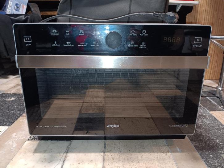 Oven Whirlpool dual crisp technologie MVP 337 SB, Witgoed en Apparatuur, Ovens, Gebruikt, Vrijstaand, Oven, 45 tot 60 cm, Hete lucht