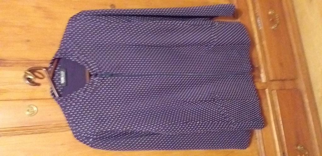 Damesjasje donkerblauw met stipjes, maat 46 a 48, merk Frank, Kleding | Dames, Jasjes, Kostuums en Pakken, Ophalen, Blauw, Maat 46/48 (XL) of groter