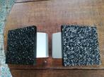 2x Zwarte vintage deurgreep / handvat / knop voordeur 15x15, Ophalen of Verzenden