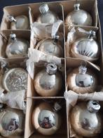 Vintage Kerstballen 12 sruks., Diversen, Kerst, Ophalen of Verzenden, Zo goed als nieuw