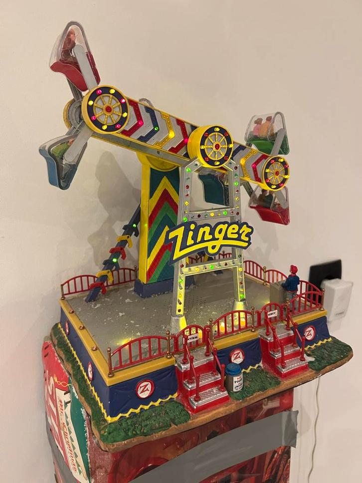 Lemax Zinger Kermis Attractie, Diversen, Kerst, Gebruikt, Ophalen of Verzenden