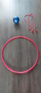 Ritmisch gymnastiek materiaal, hoepel, touw en bal., Sport en Fitness, Turnen, Maat 36 t/m 42, Ophalen, Gebruikt, Materiaal