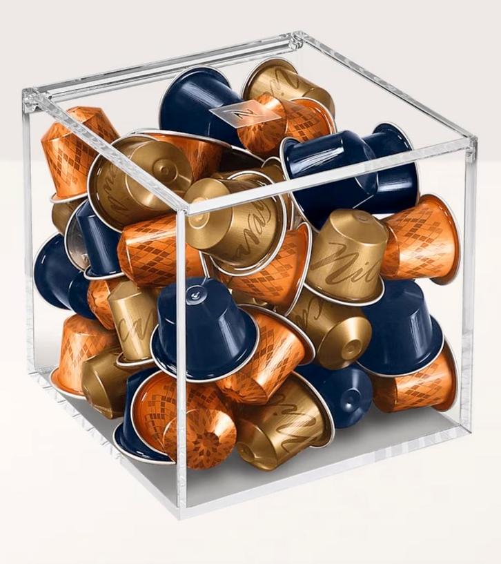 Nespresso View Cube Capsulehouder - Perfecte Opslag, Witgoed en Apparatuur, Koffiezetapparaten, Gebruikt, Koffiepads en cups, Overige modellen