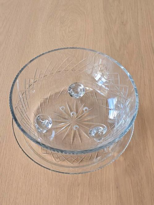 Antieke Art Deco German Fruittest op pootjes 1930s €39, Antiek en Kunst, Antiek | Glas en Kristal, Ophalen of Verzenden