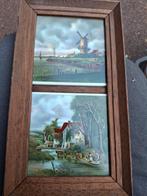 Vintage Tegels in lijst, Ophalen of Verzenden