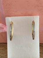 14 karaat(585) gouden oorbellen, wit en geel goud, Ophalen of Verzenden, Nieuw, Goud, Goud