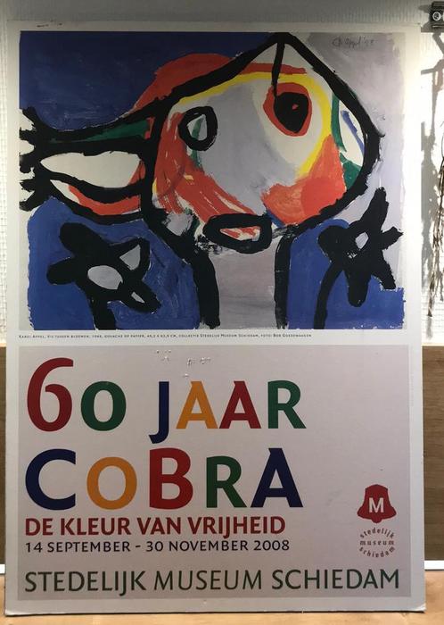 60 jaar cobra de kleur van vrijheid museum Schiedam, Antiek en Kunst, Kunst | Tekeningen en Foto's, Ophalen