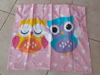 Dekbedovertrek met uiltjes 1 persoons., Ophalen of Verzenden, Zo goed als nieuw, Meisje, Dekbedovertrek
