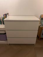 Ikea Malm ladekast, 3 lades wit, Huis en Inrichting, Ophalen, 50 tot 100 cm, Zo goed als nieuw, 3 of 4 laden