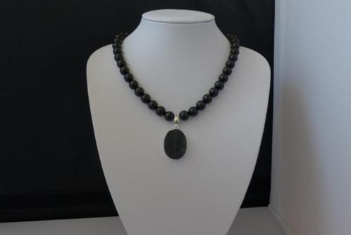 TOERMALIJN (SCHORL) ketting/oorhanger-set, Sieraden, Tassen en Uiterlijk, Edelstenen, Nieuw, Verzenden