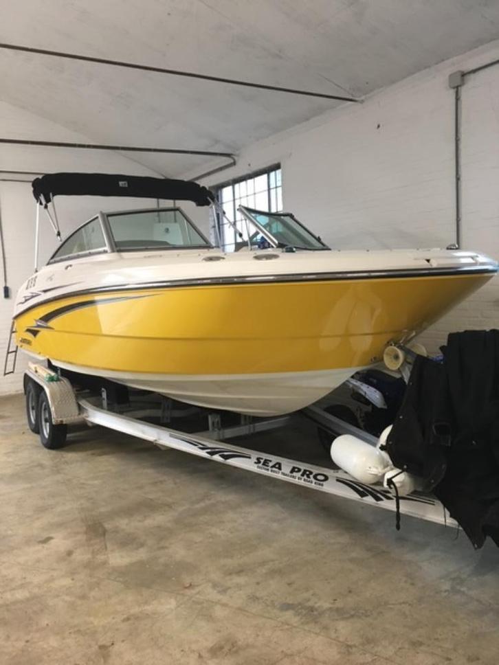 Montery 220 Explorer 5.0 liter 8 cylinder 300 PK, Watersport en Boten, Speedboten, Gebruikt, 6 meter of meer, Benzine, 200 pk of meer