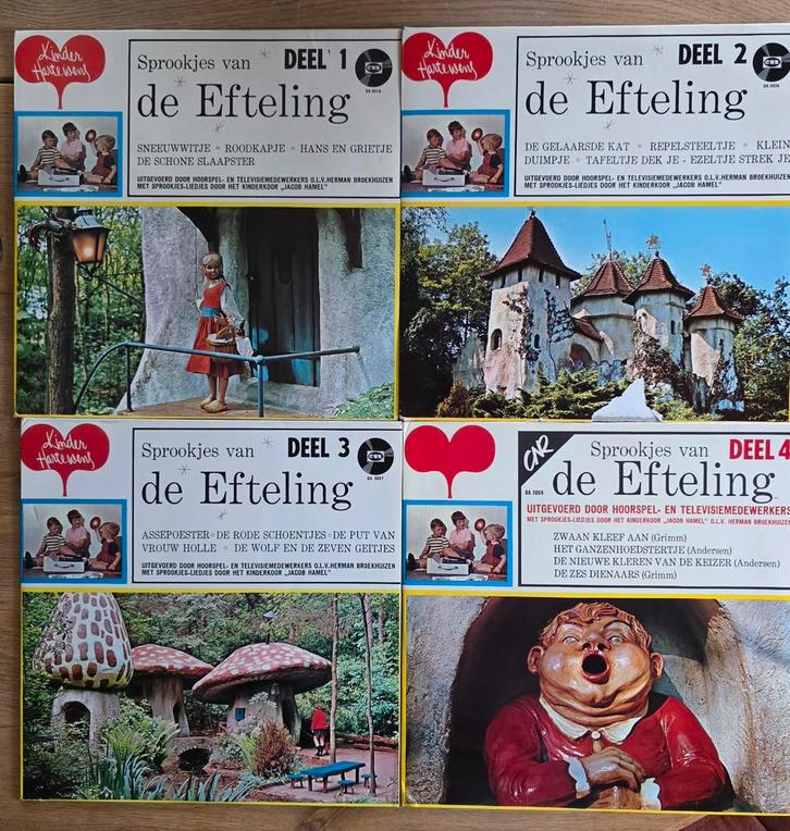 5 LP's Sprookjes van de Efteling - Zeer Goede Staat, Verzamelen, Efteling, Zo goed als nieuw, Overige typen, Ophalen of Verzenden