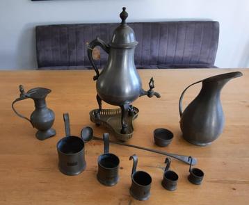 Kleine collectie TIN 92%+ beschikbaar voor biedingen
