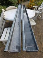 2 zinken dakgoten 3 m lengte, Doe-het-zelf en Verbouw, Buizen en Afvoer, Ophalen, Gebruikt, Zink, 80 mm of meer