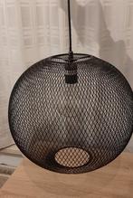 Mooie zwarte mesh hanglamp 45x35 cm, Ophalen, Zo goed als nieuw, Metaal, Modern