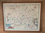 Antieke Landkaart Manchester Engeland 1610 Groot Brittannië, Antiek en Kunst, Antiek | Schoolplaten, Ophalen of Verzenden, Aardrijkskunde