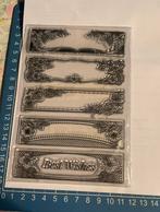 Clear stempels met randen, Hobby en Vrije tijd, Stempelen, Ophalen of Verzenden, Nieuw, Clearstamp