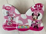 Puzzelset 3 stuks Minnie Mouse (200445), Kinderen en Baby's, Gebruikt, Meer dan 50 stukjes, 2 tot 4 jaar, Ophalen
