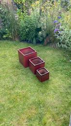 T.e.a.b. Vierkante Bloempotten Set (3 stuks), Ophalen, Overige materialen, Minder dan 60 cm, Vierkant