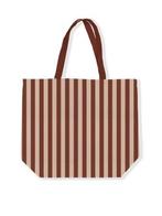 Gestreept Canvas Tas - Stapelkorting!, Ophalen of Verzenden, Nieuw, Beige, Overige typen