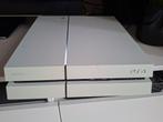 Witte playstation 4 met 2 controlers, Spelcomputers en Games, Spelcomputers | Sony PlayStation 4, Ophalen, Gebruikt, Met 2 controllers
