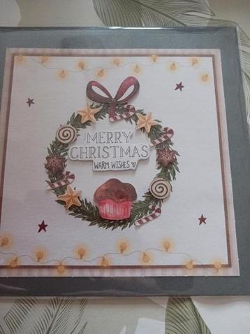 3d Kerstkaarten  handgemaakt met envelop. beschikbaar voor biedingen