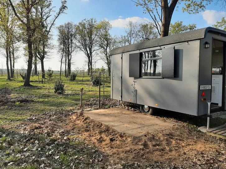 Gezellige, volledig ingerichte pipowagen te koop!, Caravans en Kamperen, Caravans, Particulier, tot en met 2, 500 - 750 kg, Rondzit