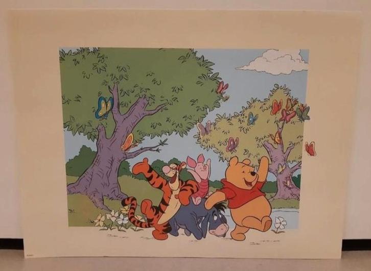 Walt Disney exclusieve lithograaf 2000 en 2001, Verzamelen, Disney, Nieuw, Plaatje of Poster, Winnie de Poeh of vrienden, Ophalen of Verzenden