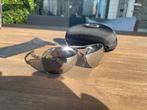Oakley Plaintiff zonnebril zilver, Gebruikt, Zonnebril, Overige kleuren, Ophalen of Verzenden