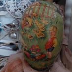 Groot antiek Frans kartonnen paasei, Diversen, Pasen, Ophalen of Verzenden